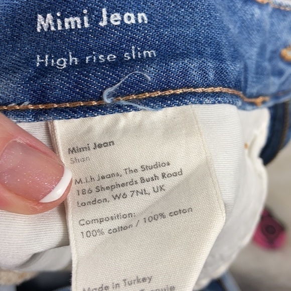 Anthropologie M.i.h Jeans Mimi High Rise Slim jeans size 28 - Picture 8 of 15